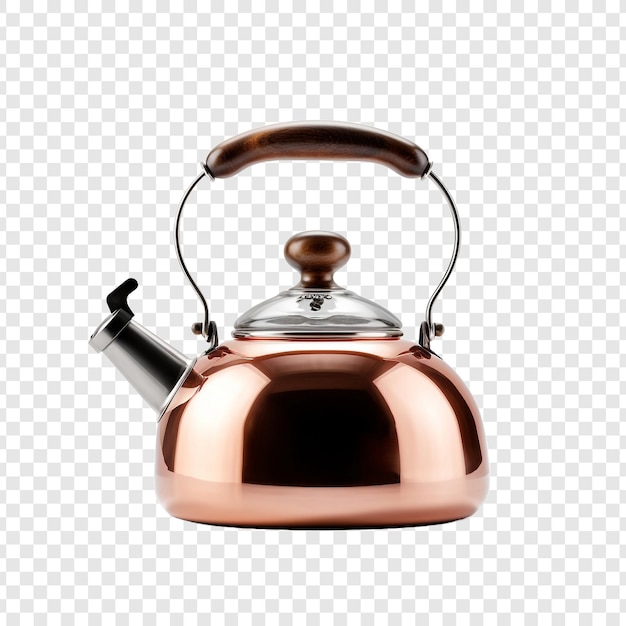 PSD kettle isolated on transparent background