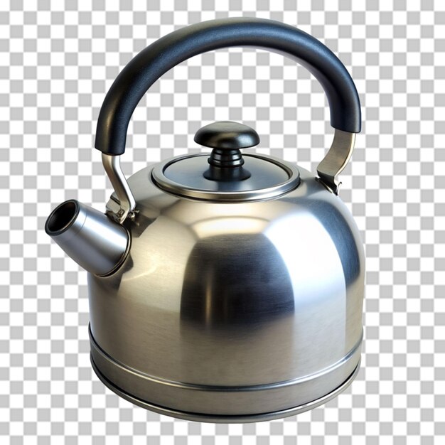 PSD kettle isolated on transparent background