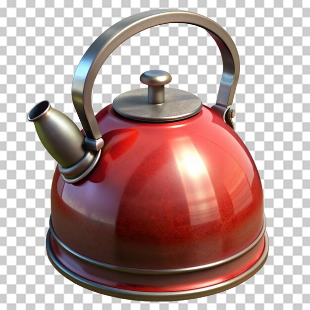 PSD kettle isolated on transparent background