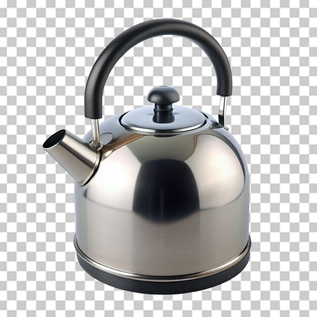 PSD kettle isolated on transparent background