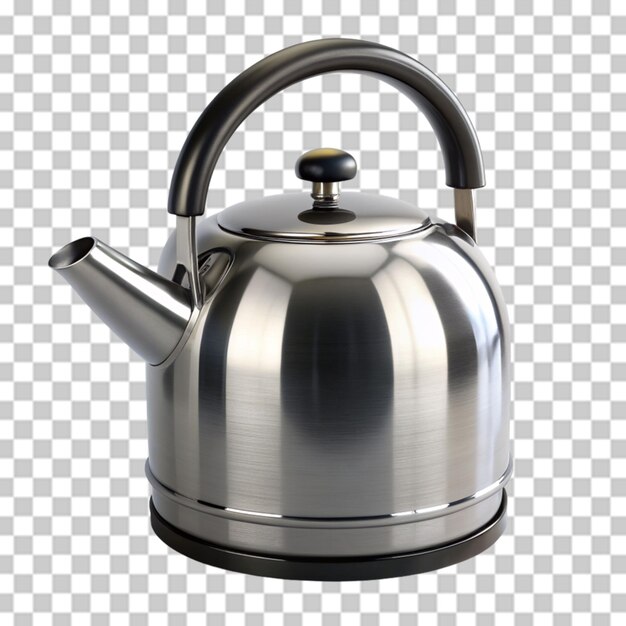 PSD kettle isolated on transparent background