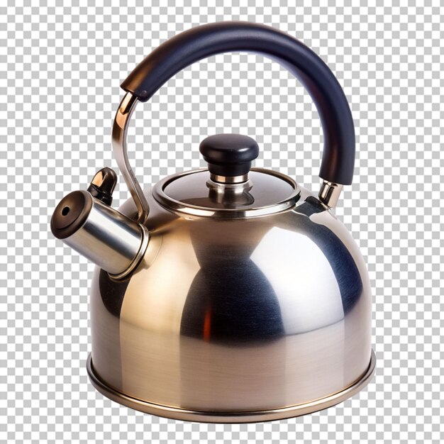 PSD kettle isolated on transparent background