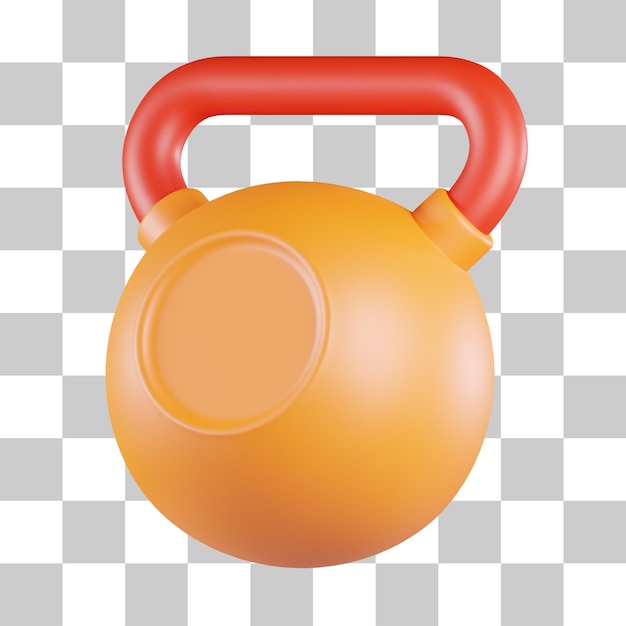 PSD kettlebell-hulpmiddel 3d-pictogram