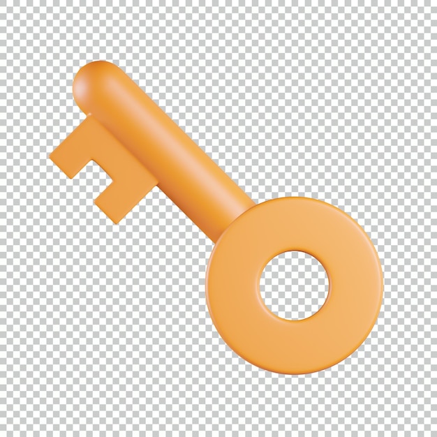 PSD key 3d icon