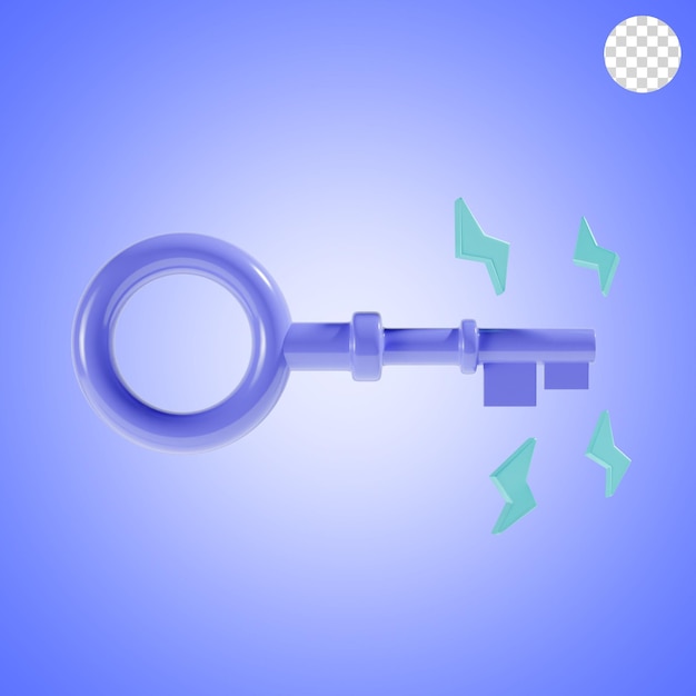 Key 3d icon