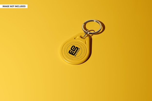 Key fob tag mockup