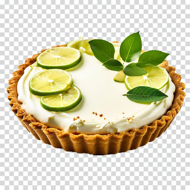 PSD key lime pie on transparent background