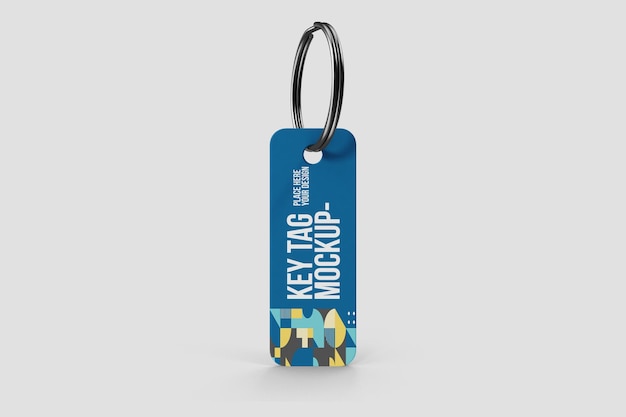 PSD key tag mockup psd template