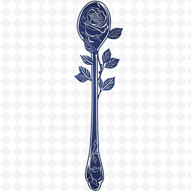 A key with a flower on it