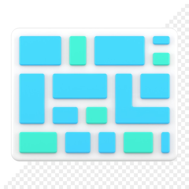 PSD keyboard 3d icon