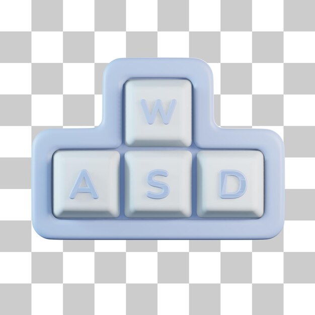 PSD keyboard button 3d icon