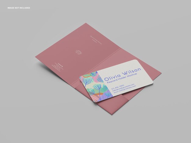 PSD mockup della scheda chiave