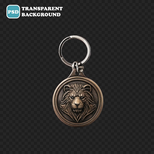 PSD keychain icon isolated 3d render illustration