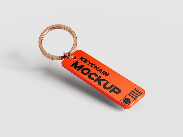 Keychain mockup design template