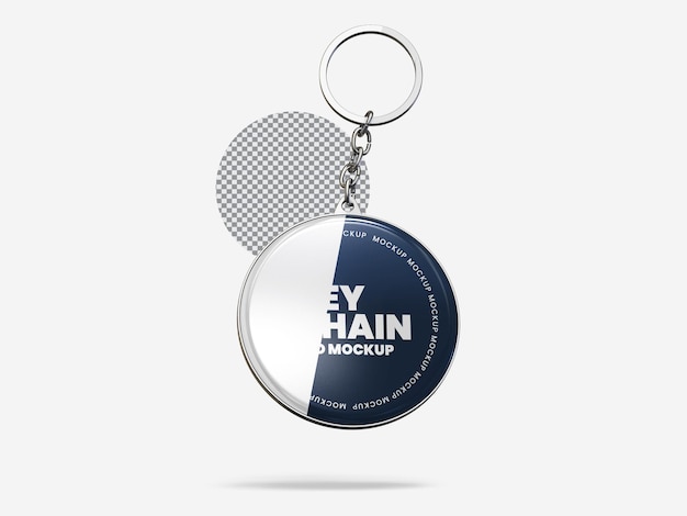 Keychain mockup psd