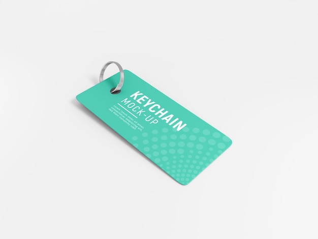 Keychain with Keyring Mockup