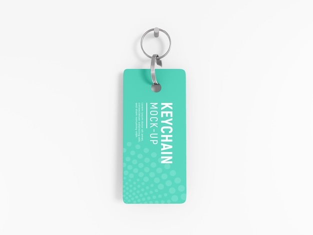 Keychain with keyring mockup