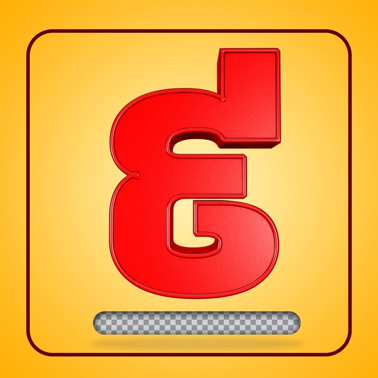 PSD khmer number 9 3d