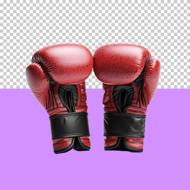 Kickboxing gloves isolated object transparent background