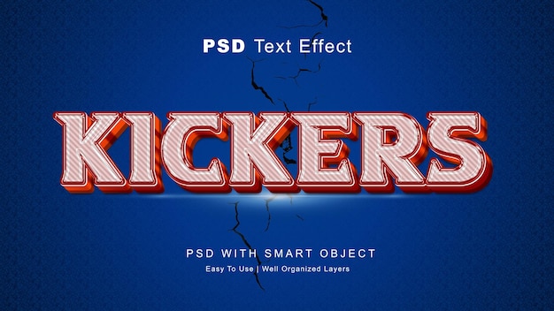 PSD kickers text effect