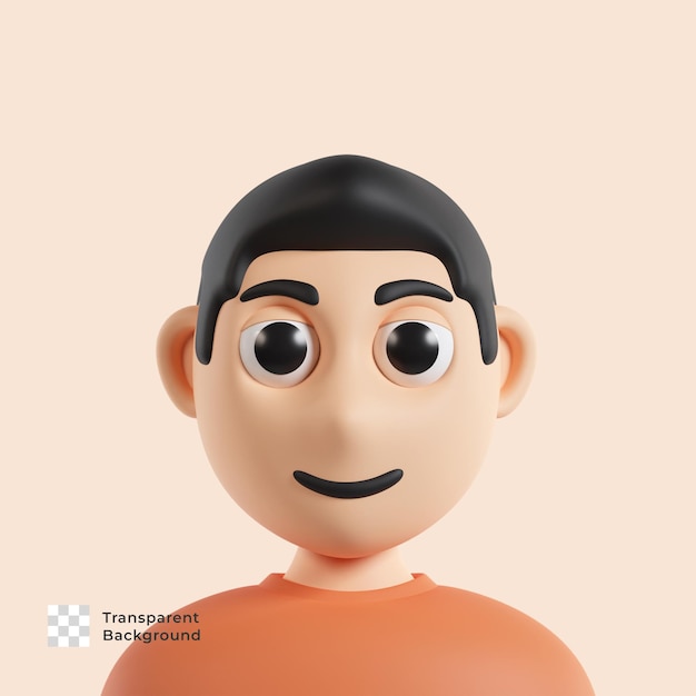 PSD kid avatar 3d icon design