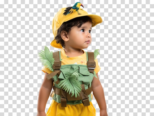 Kid character on transparent background vector illustration