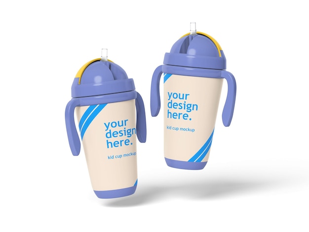 Kid cups mockup