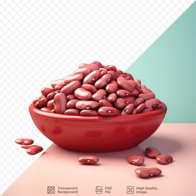 PSD kidney beans on wooden surface