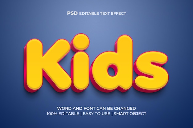 Kids 3D Text Effect