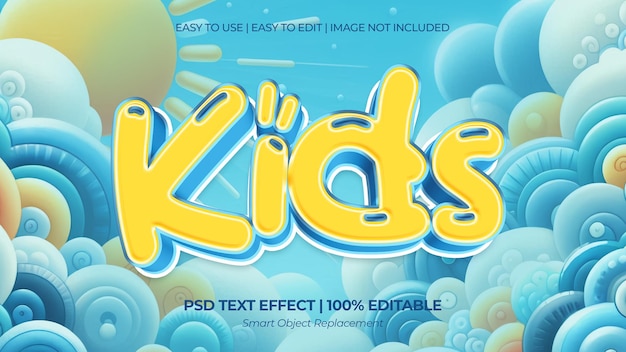 kids cartoon text effect