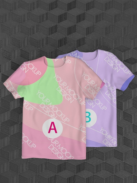 Kids clothes mockup design