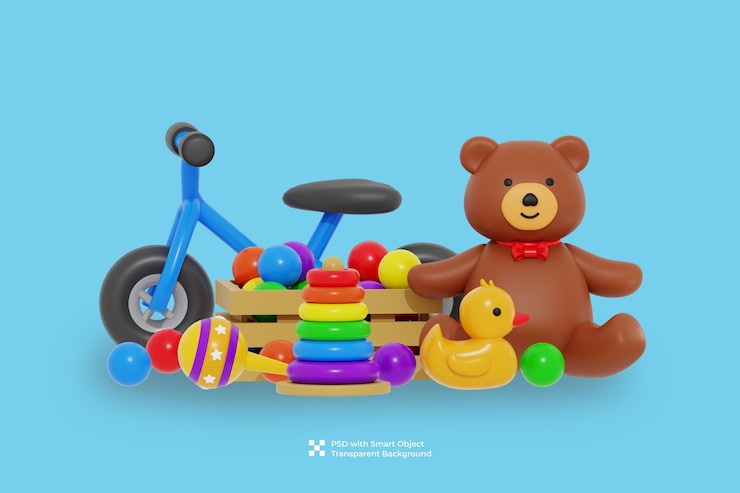 PSD 子供用の遊び具セット