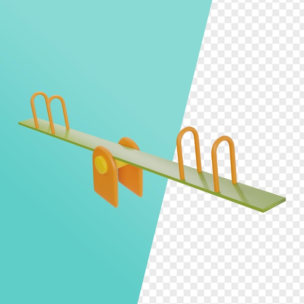 kids playground 3d icon render clipart