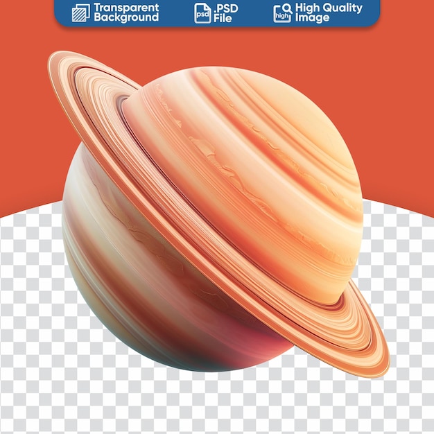 PSD scienza per bambini una semplice illustrazione 3d di un pianeta