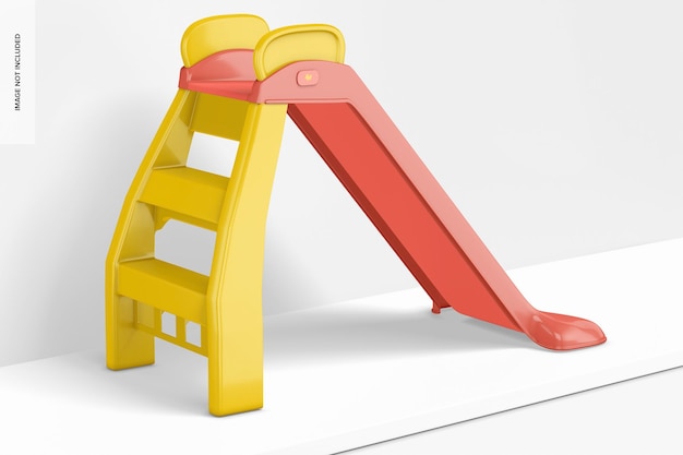 Kids Slide Mockup, Left View