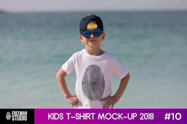 PSD kids t-shirt mock-up