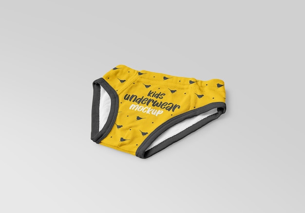 Kids underwear mockup