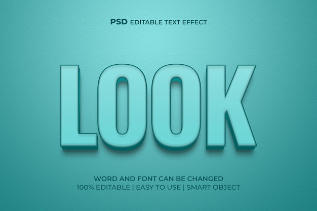 Kijk 3d-teksteffect