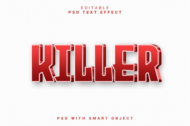 KILLER 3d text effect