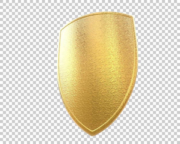 Kilpi eristettynä taustalla, 3d-renderöintikuva