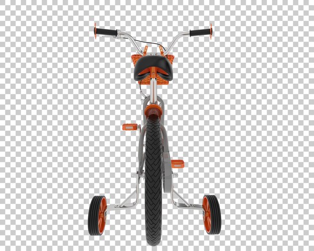 PSD kind fiets geïsoleerd op de achtergrond 3d rendering illustratie