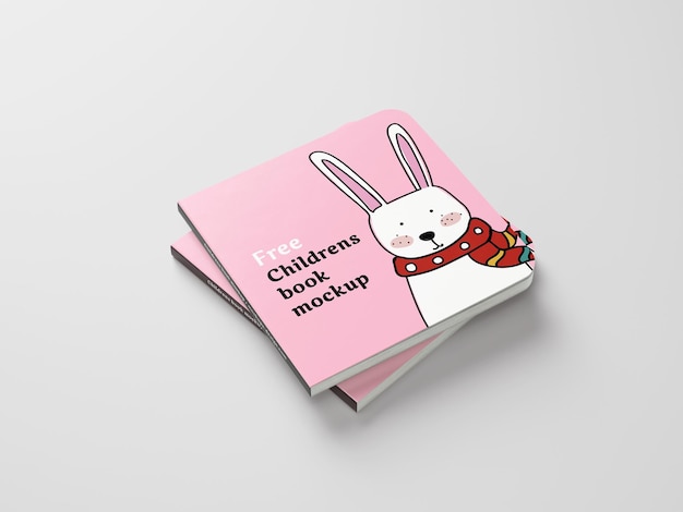 Kinderboek mock-up psd-bestand