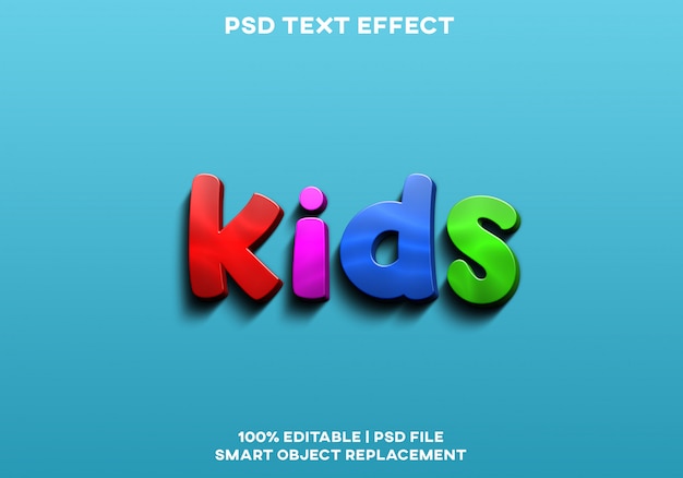 PSD kinderen teksteffect