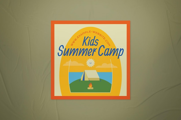 Kinderen zomerkamp instagram post