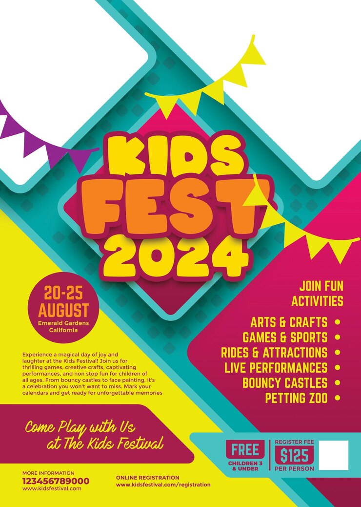 Kinderfestival sjabloon