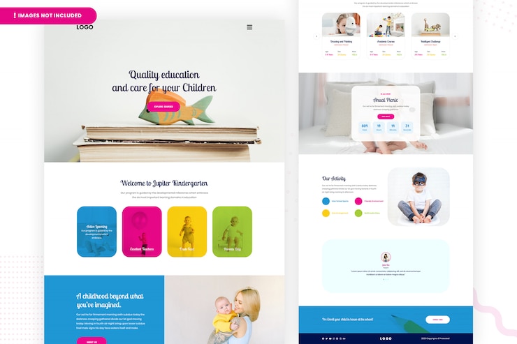 PSD kindergarten website page