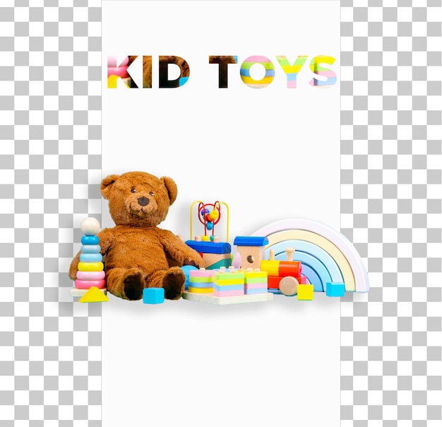 Kinderspelletjes PNG in een PSD