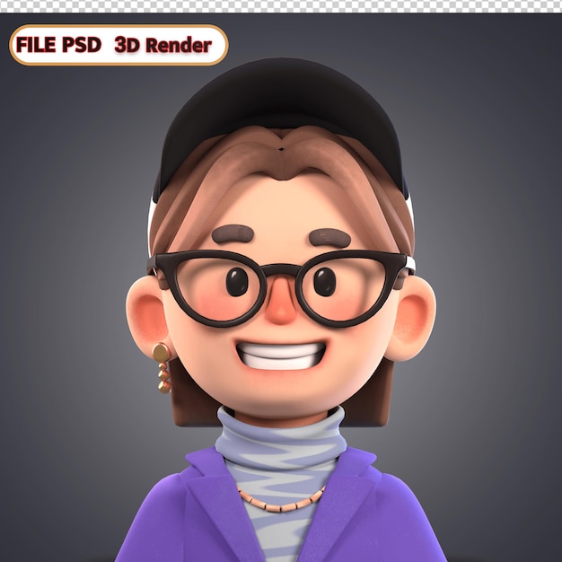 PSD kindpictogram 3d