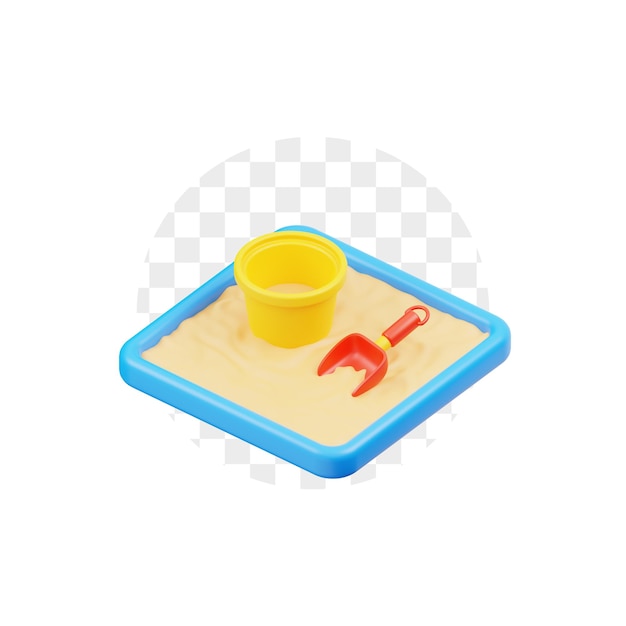 Kinetic sand toy 3d icon premium psd