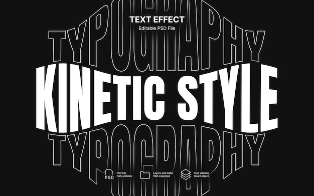 Kinetic text effect